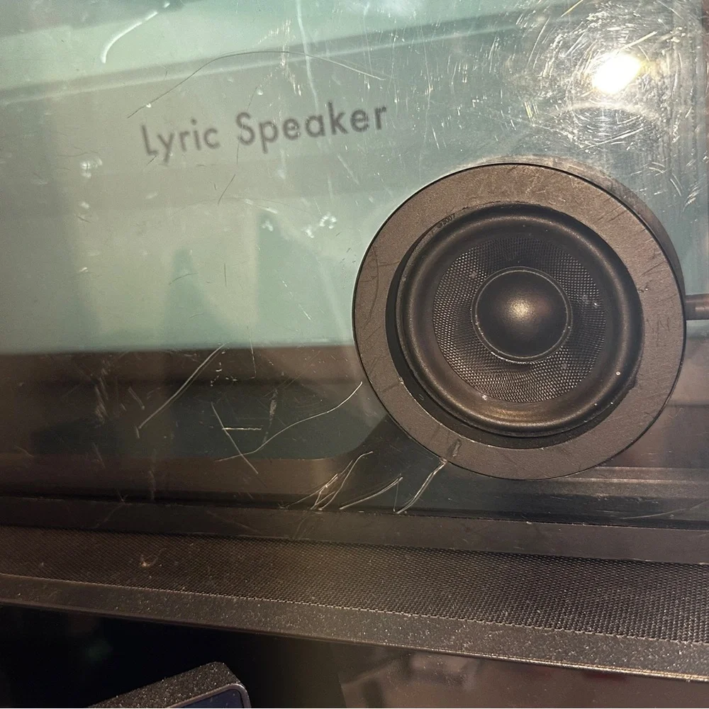 Black Digital Photo Frame with Dual Speakers